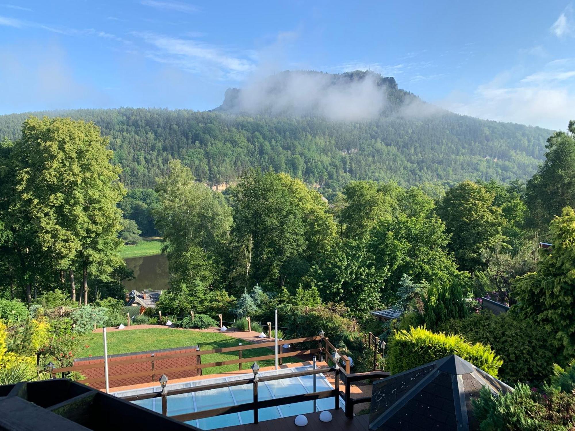 Ferienwohnung 1 Festungsblick Konigstein an der Elbe Bagian luar foto