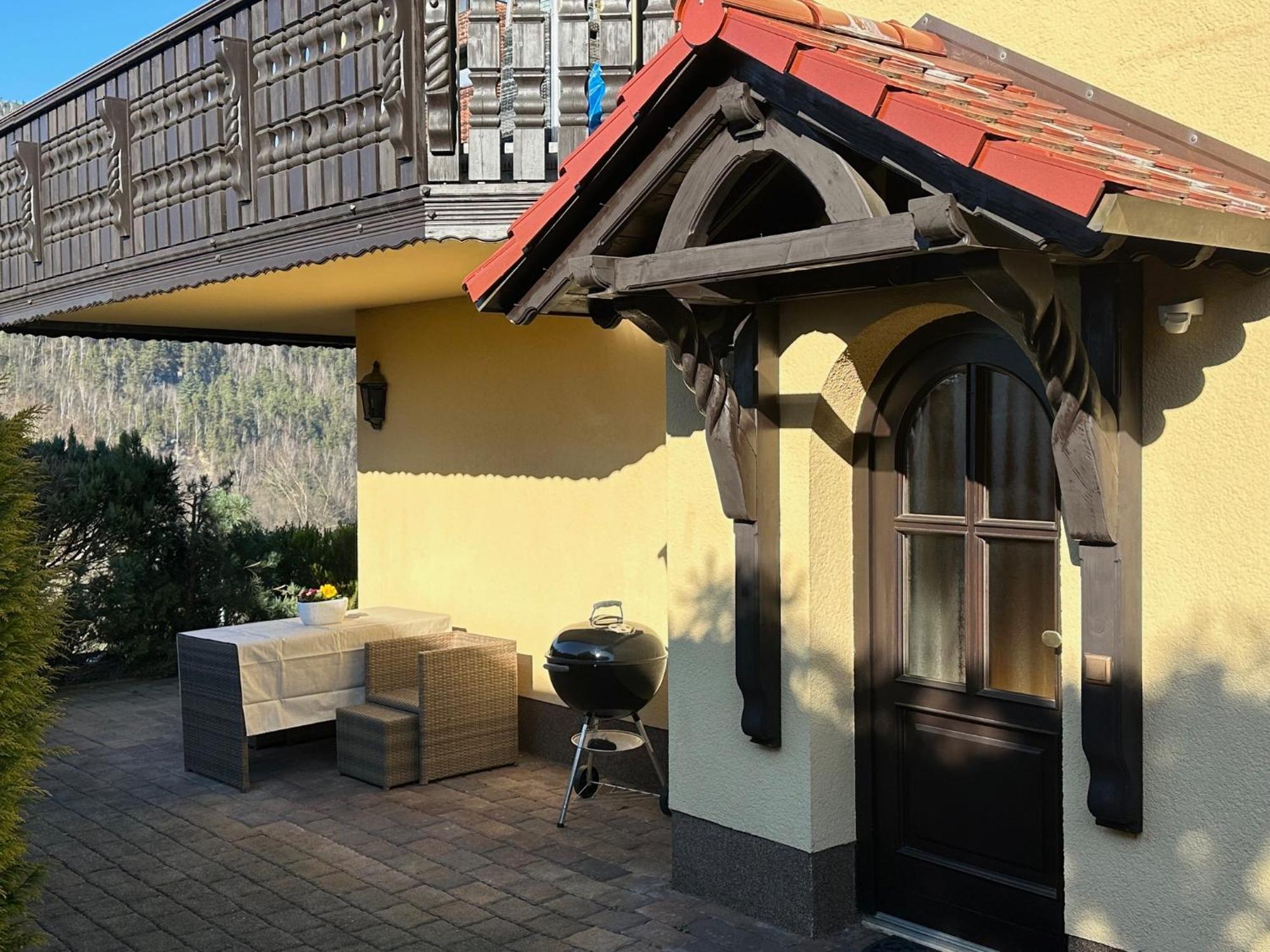 Ferienwohnung 1 Festungsblick Konigstein an der Elbe Bagian luar foto